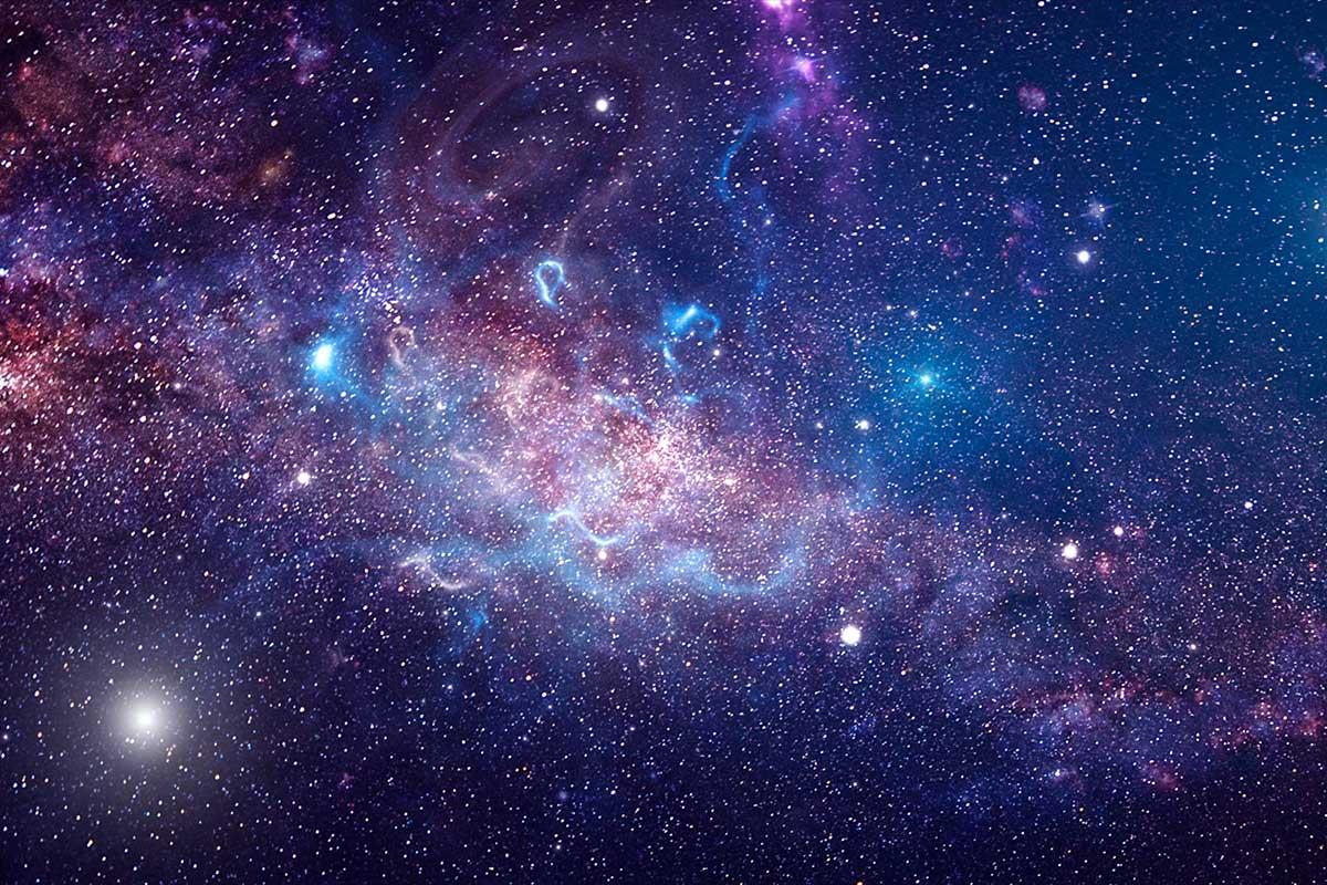 Night sky picture of stars and nebula, San Juan College 天文馆, AstroFriday